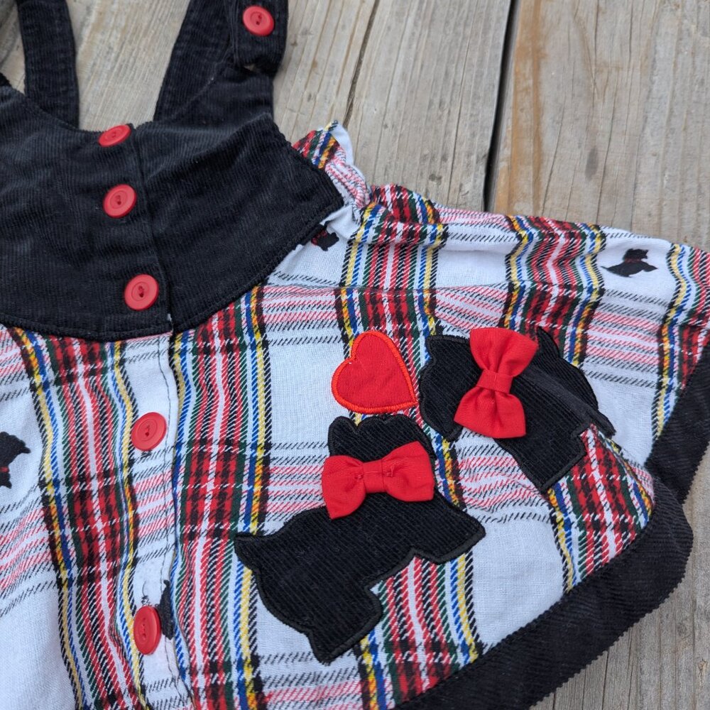 Vintage Infant 18 mo. Girl Plaid Jumper Dress - Picture 2 of 6